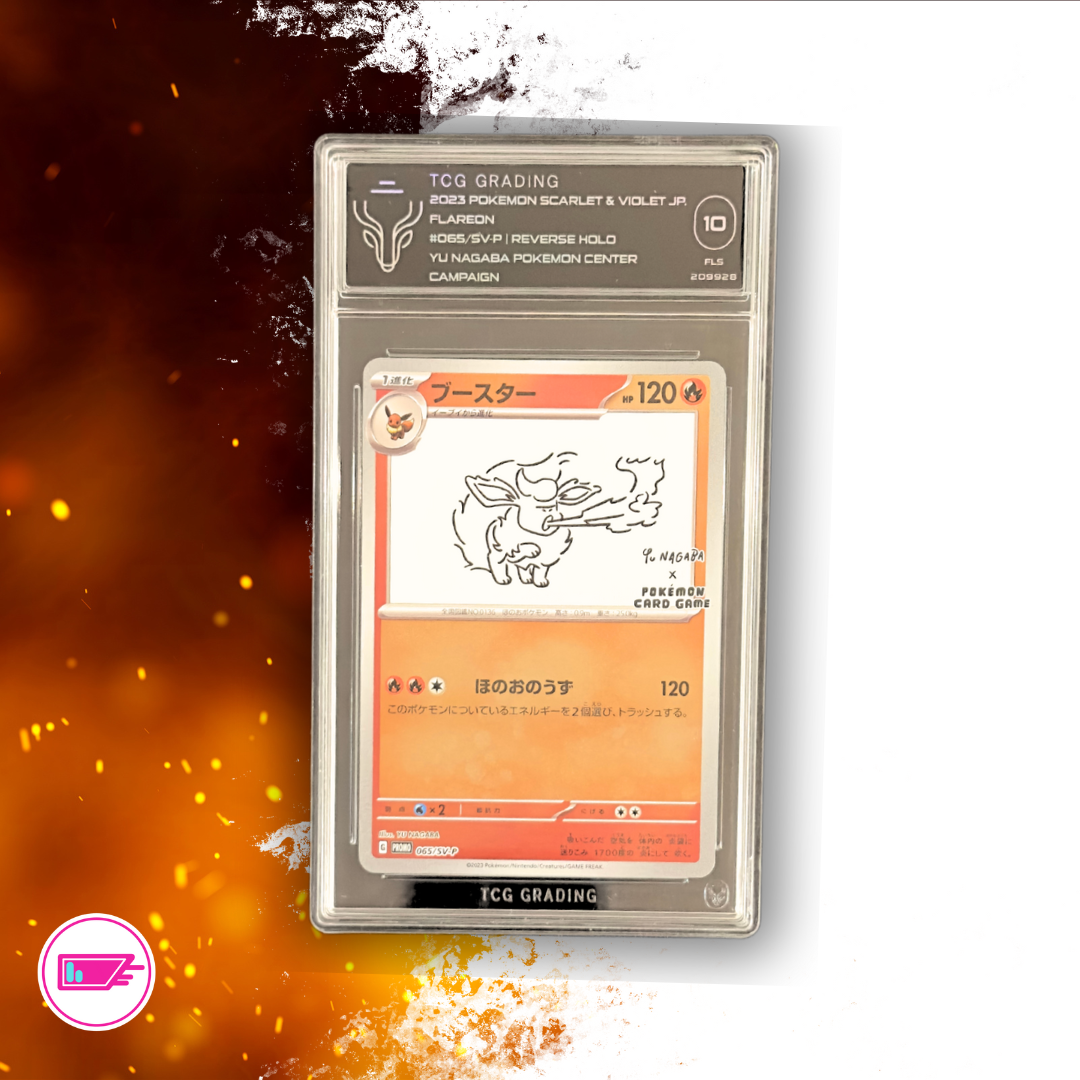 TCG 10 | Flareon 065/SV-P Yu Nagaba PCC Japanese Promo | Reverse Holo Graded Card